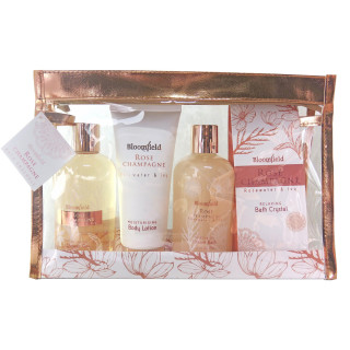 Sacoche de bain - série Rose Champagne - senteur Eau de Rose & Lierre