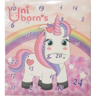 Calendrier de l'avent Unicorn 24 jours beauté - accessoires cheveux