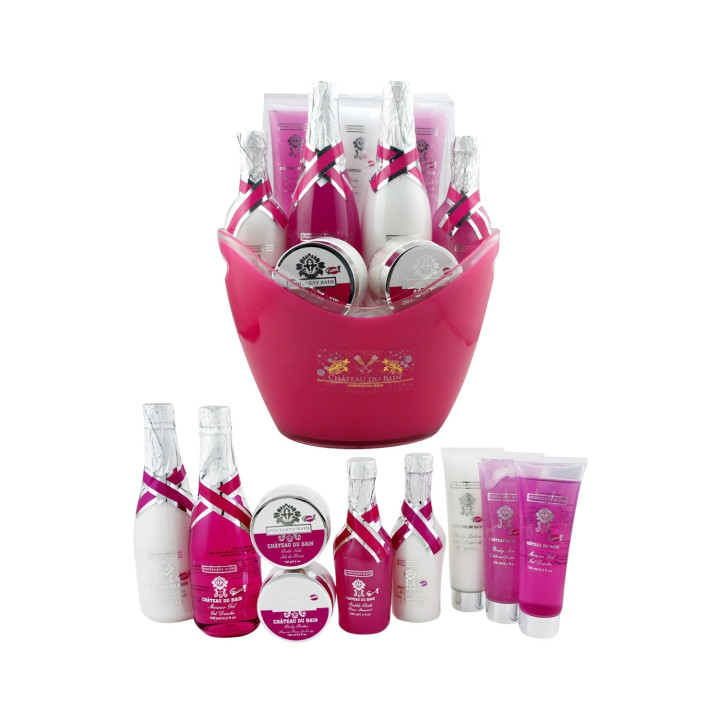 Coffret de bain au parfum rose,lys et freesia - 9pcs