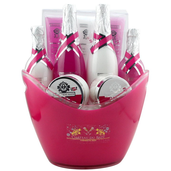 Coffret de bain au parfum rose,lys et freesia - 9pcs