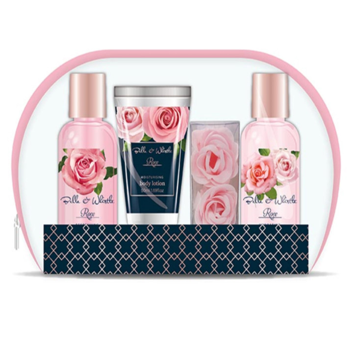 Belle&Whistle Spring - Trousse de Bain Transparente - 4pcs