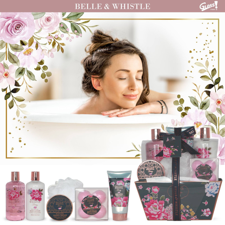 Coffret de bain au parfum délicat de pivoine - 9pcs