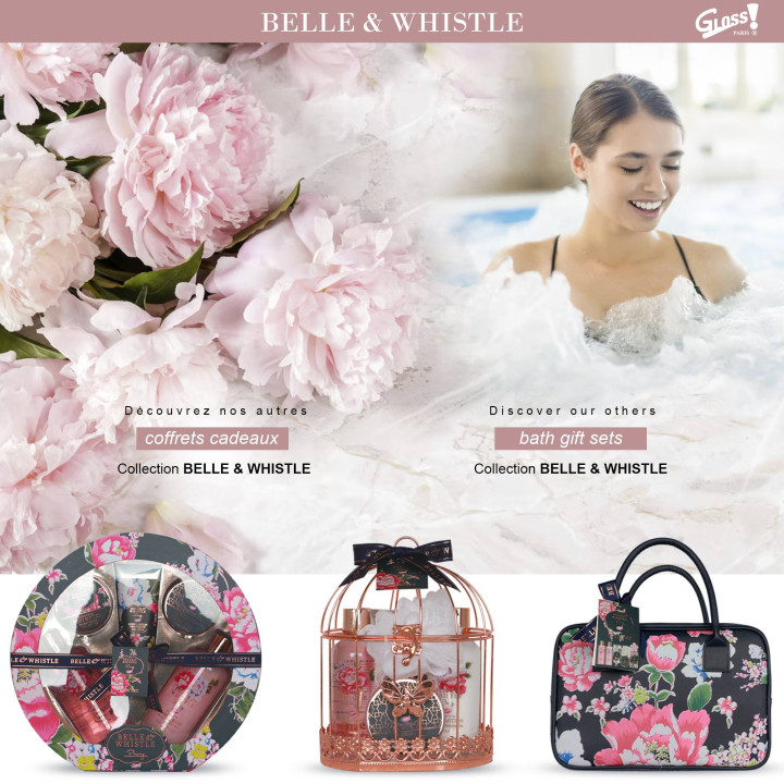 Coffret de bain au parfum délicat de pivoine - 9pcs