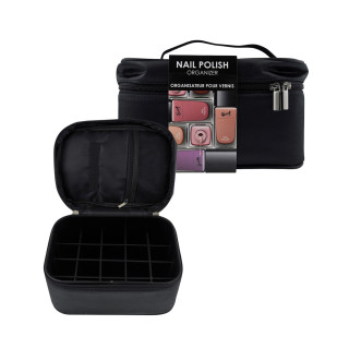 Vanity organisateur de vernis à ongles noir - 16pcs