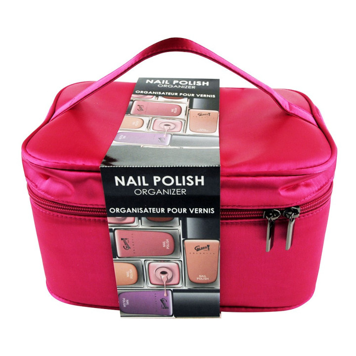 Vanity organisateur de vernis à ongles rose - 16pcs