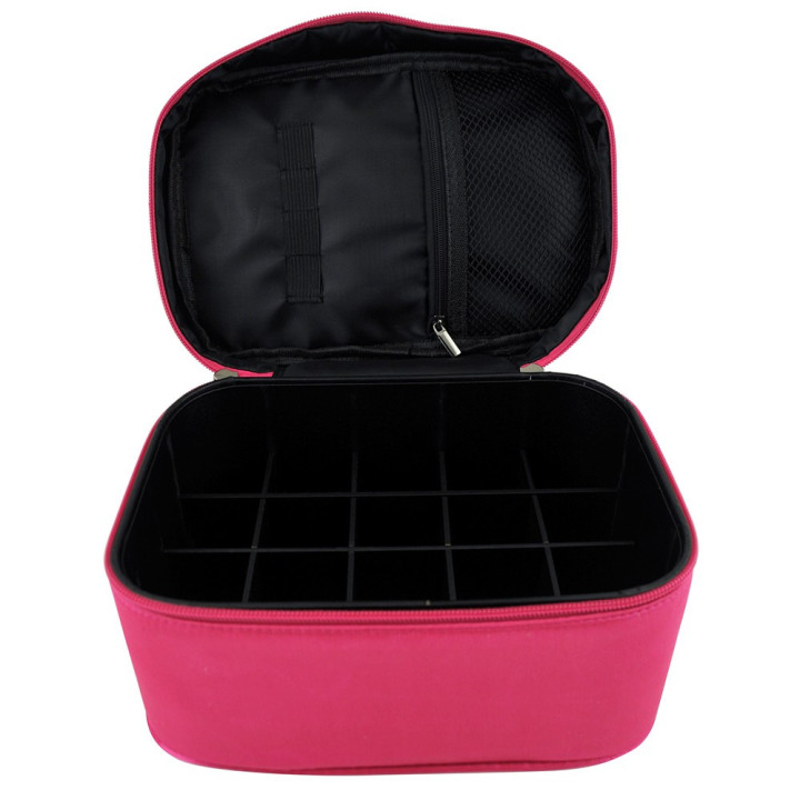 Vanity organisateur de vernis à ongles rose - 16pcs
