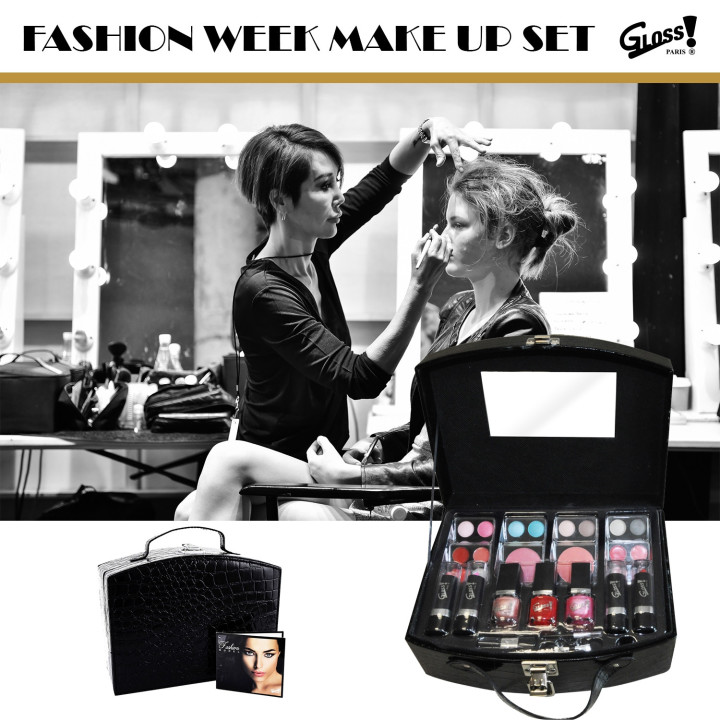 Mallette de maquillage Fashion Model noir - 33pcs