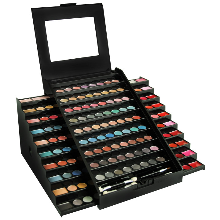 Palette de maquillage premium Pyramide noir - 130pcs