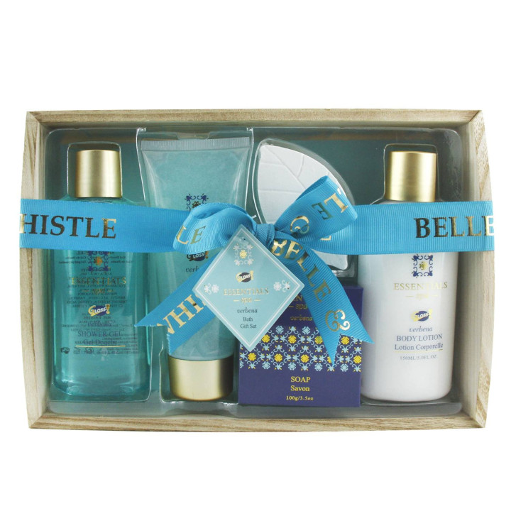 Essentials Spa - Plateau de Bain en Bois - 5pcs