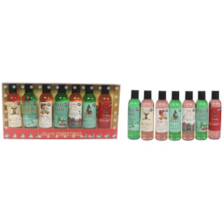 Coffret de bain de Noël parfum fruité de grenade - 7pcs