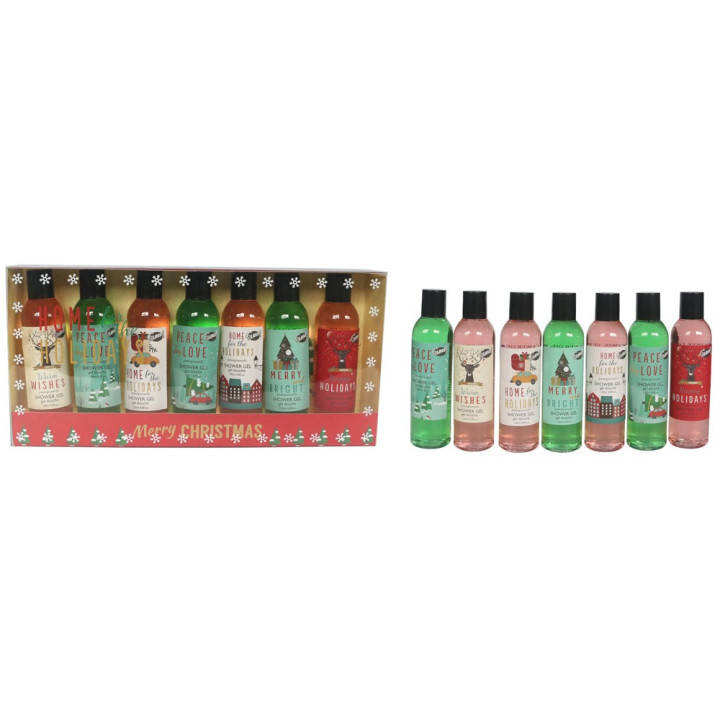 Coffret de bain de Noël parfum fruité de grenade - 7pcs