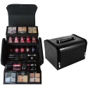 Mallette de maquillage Fashion noir - 44pcs