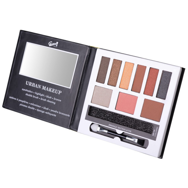 Palette de maquillage Mini Book noir - 9pcs