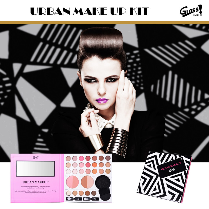 Palette de maquillage Book noir - 30pcs