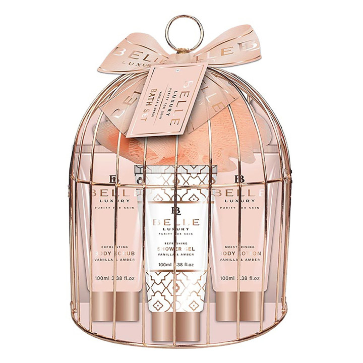 BELLE Luxury in Amber - Cage de Bain Métallique - 5pcs
