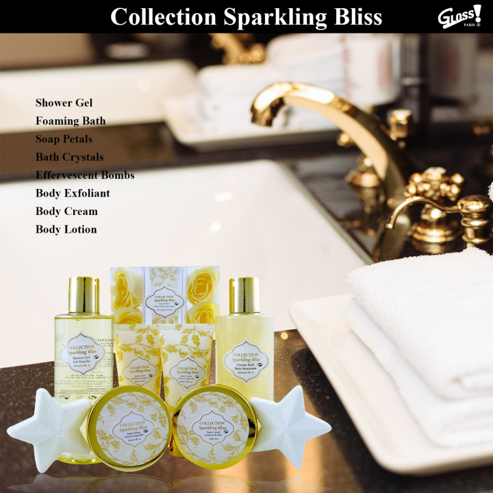 Coffret De Bain Pour Femme - Spécial Noël - Fleurs Blanches et Muscs