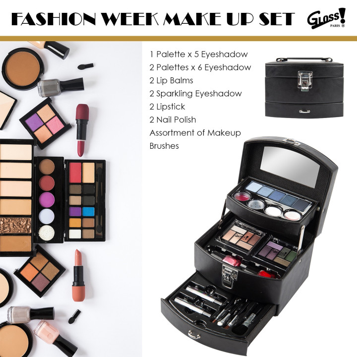 Gloss! Mallette de Maquillage Fashion Model 32 Pièces