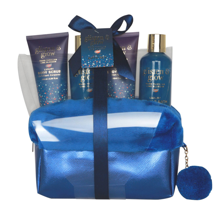 Coffret de bain au parfum délicat vanille tilleul - 4pcs