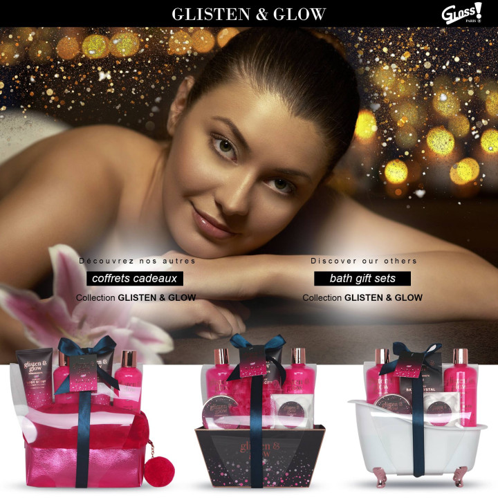 Coffret de bain au parfum délicat vanille tilleul - 4pcs