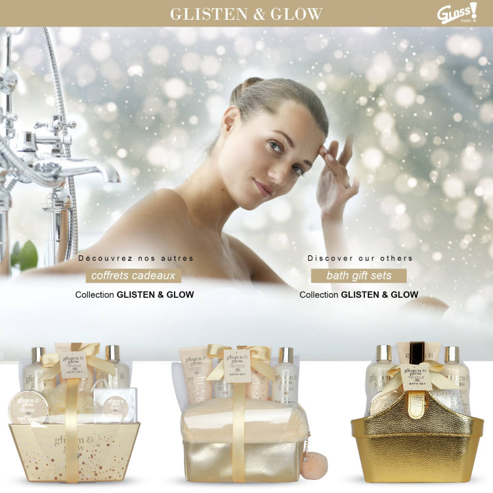Coffret de bain au parfum délicat vanille tilleul - 8pcs