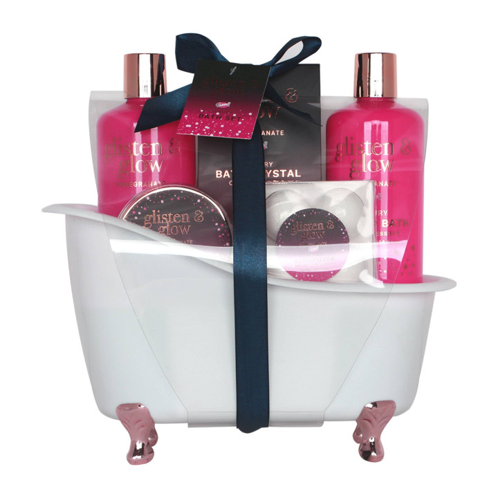 Coffret de bain au parfum fruité de grenade - 8pcs