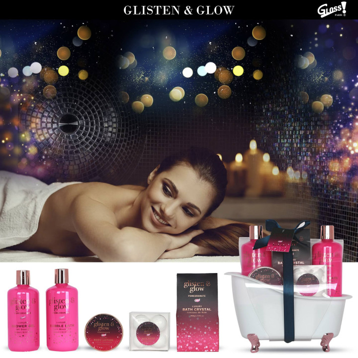 Coffret de bain au parfum fruité de grenade - 8pcs