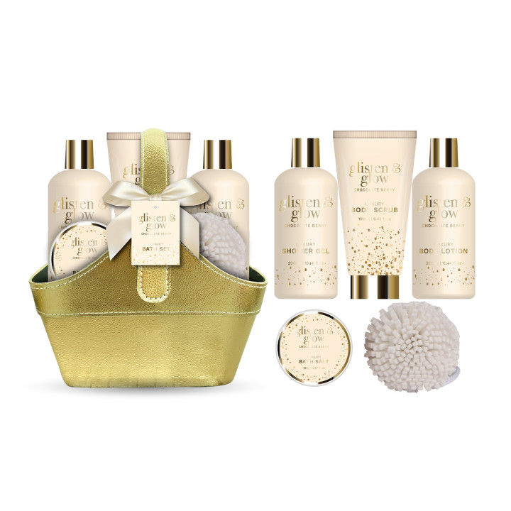 Coffret de bain au parfum délicat vanille tilleul - 5pcs