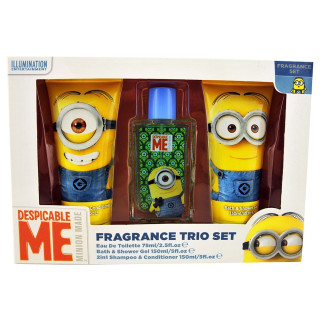 Minions Coffret enfant avec eau de toilette 75ml - 3pcs