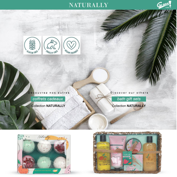Coffret de bain au parfum des baies - 9pcs