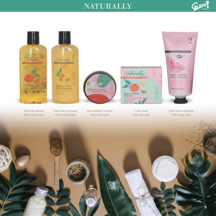 Coffret de bain au parfum des baies - 5pcs