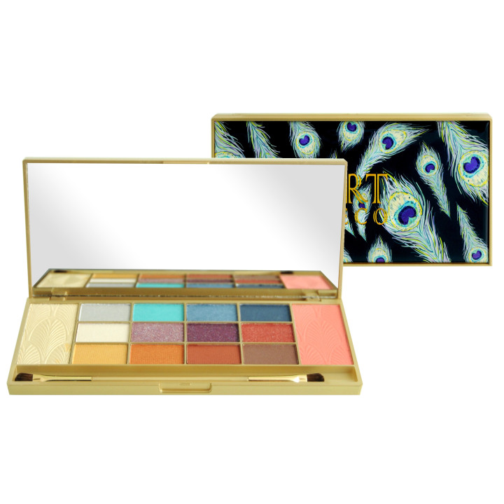 Palette de maquillage  dorée incluant un miroir - couleur shimmer
