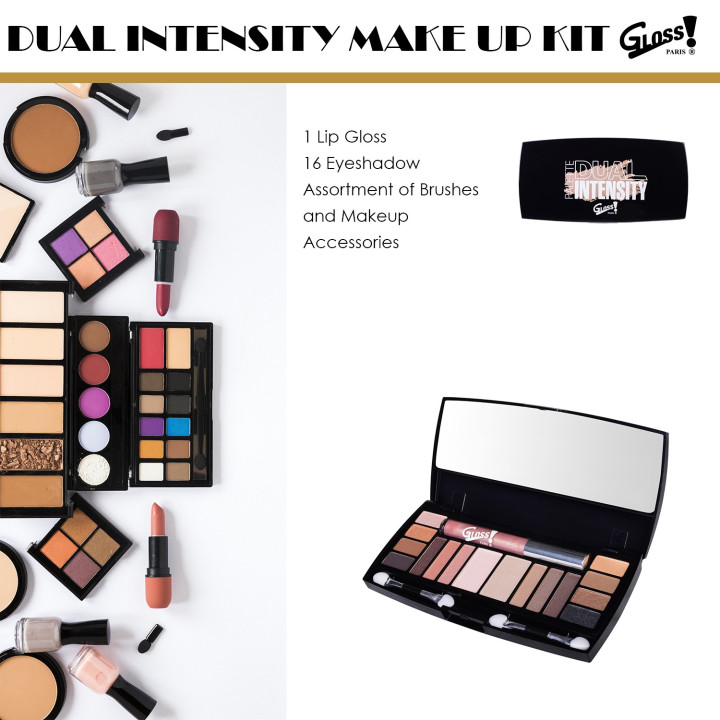 Palette de maquillage Dual Intensity noir - 19pcs
