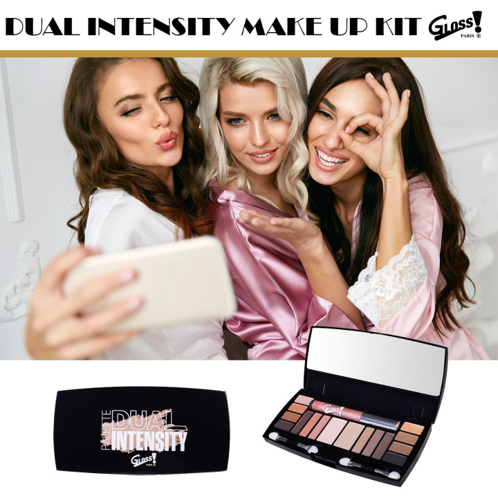 Palette de maquillage Dual Intensity noir - 19pcs